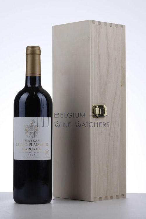 Picture of 2008 Chateau Tayac Plaisance Margaux with wooden giftbox